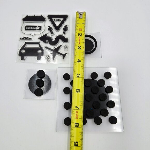 Stamp Lot Clear Stamps Travel Rubber Heidi Swapp Foam Stamps Dots Crafts Scrapbo - Picture 5 of 16